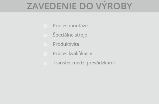 zavedeniedovyroby